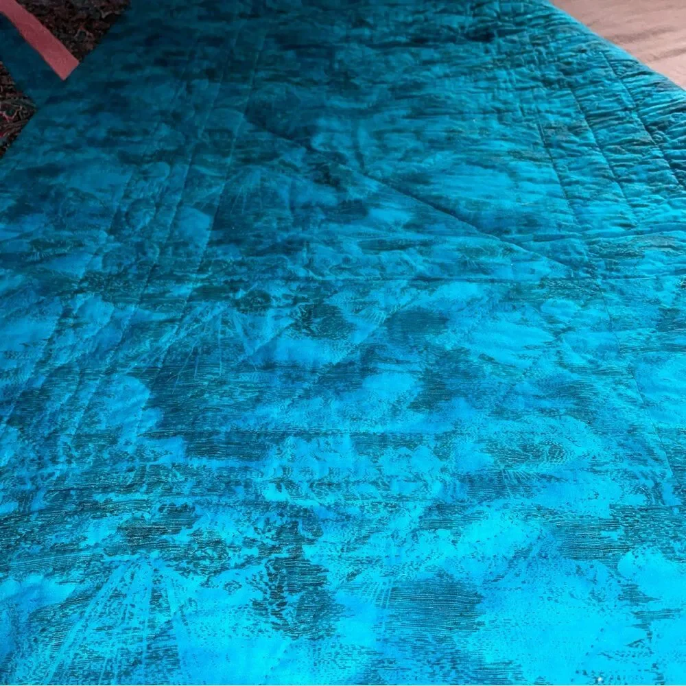 Handmade Star of Bethlehem Quilt Lone Star Large Throw Blanket Dark Whimsical